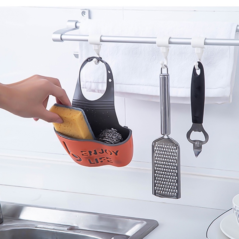 Giá Đỡ Xà Phòng / Miếng Rửa Chén Gắn Vòi Nước Bồn Rửa Nhà Bếp Sáng Tạo