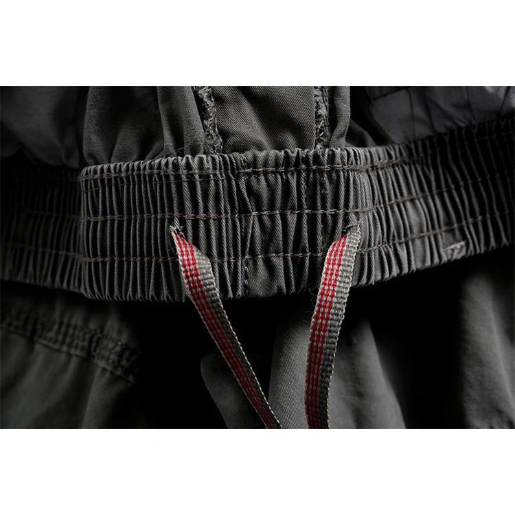 Quần Dài Cotton Dáng Rộng Nhiều Túi Plus Size Cho Nam