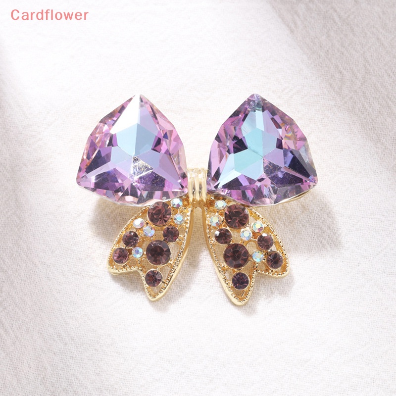 Ghim Cài Áo Hình Nơ Đính Đá Lấp Lánh Thời Trang Mới