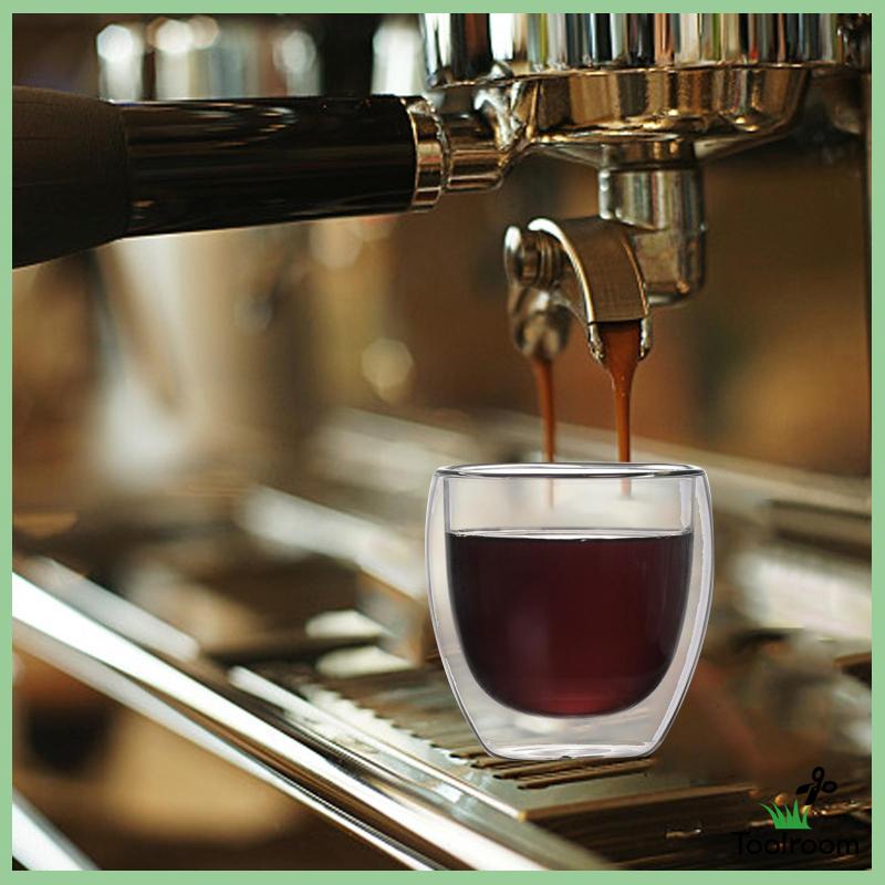 Cốc Uống Cà Phê Hai Lớp Cách Nhiệt Dùng Cho Espresso