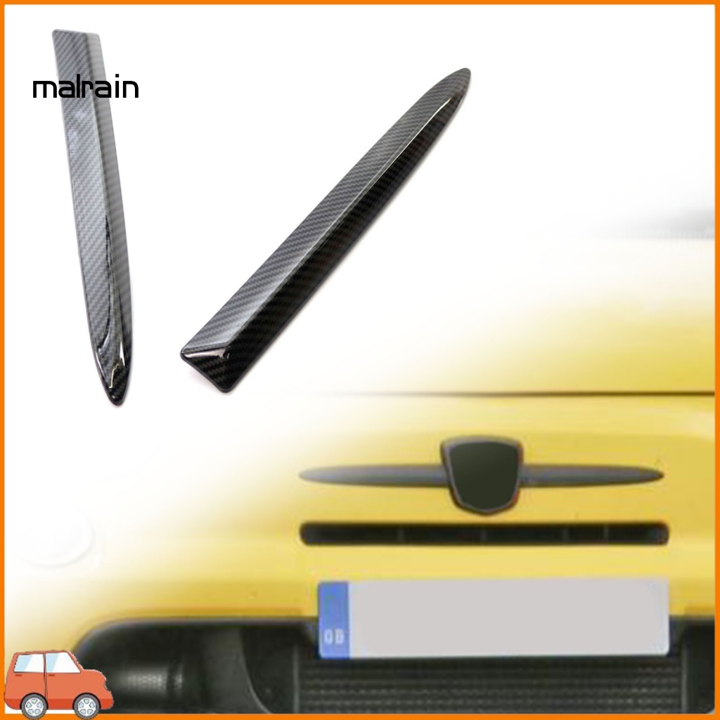 Bộ 2 Miếng Dán Họa Tiết Sợi Carbon Chịu Nhiệt Chống Trầy Trang Trí Xe Hơi 735455041 735455042 Phụ Kiện Chuyên Dụng Dành Cho Fiat-500 08-15