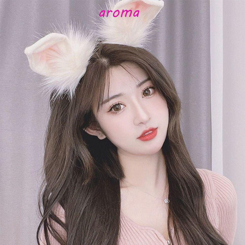 Băng Đô Cài Tóc Hình Tai Thỏ Hoạt Hình Ngọt Ngào Cho Nữ