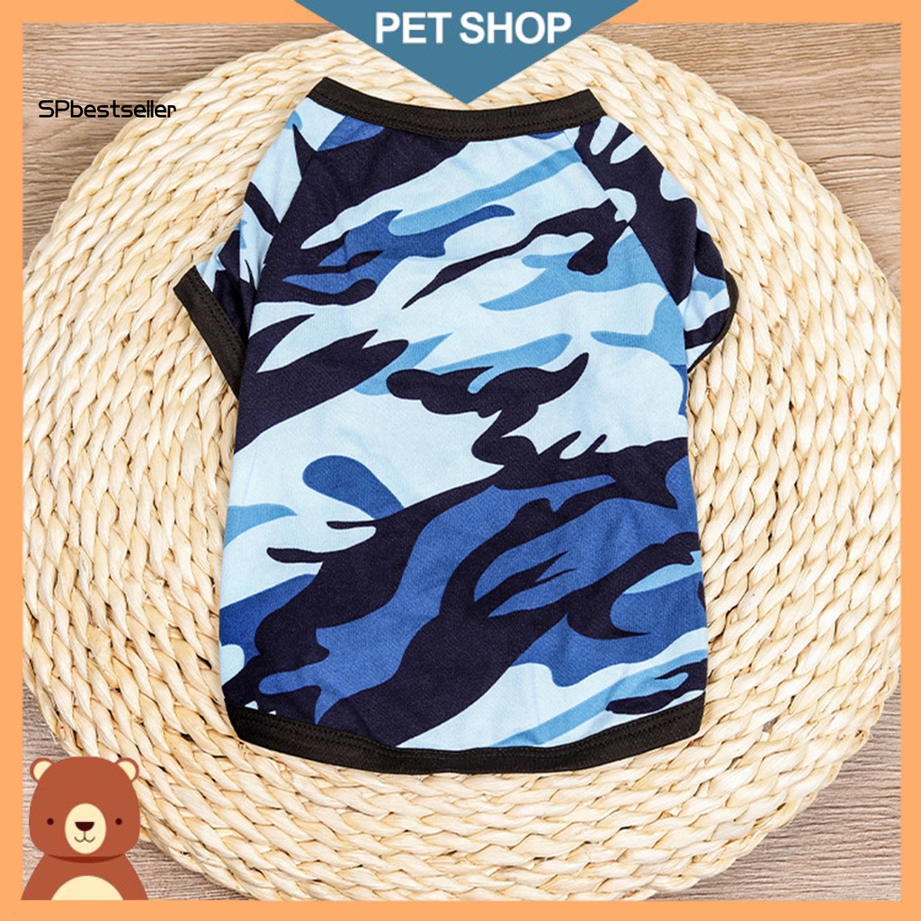 Áo Thun Mỏng Thoáng Khí In Họa Tiết Rằn Ri Thời Trang Mùa Hè Cho Cún Cưng
