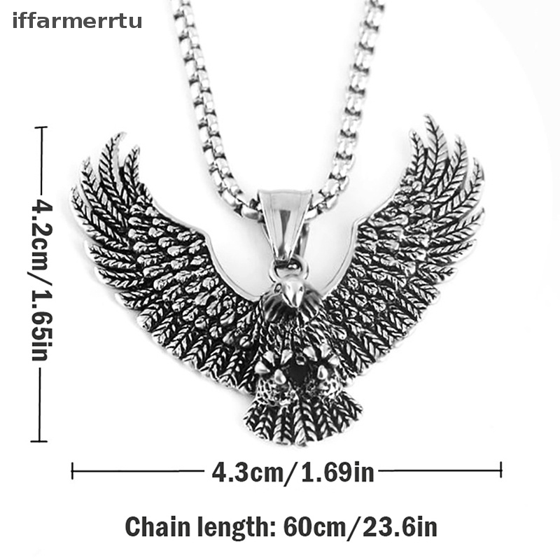 Vòng cổ Mặt Đại Bàng Bay Bằng Thép Không Gỉ Cho Nam