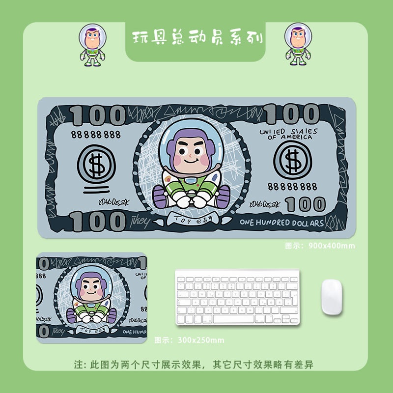 Tấm Lót Chuột Máy Tính Cỡ Lớn In Hoạt Hình Toy Story Dễ Thương Cho Bé Gái