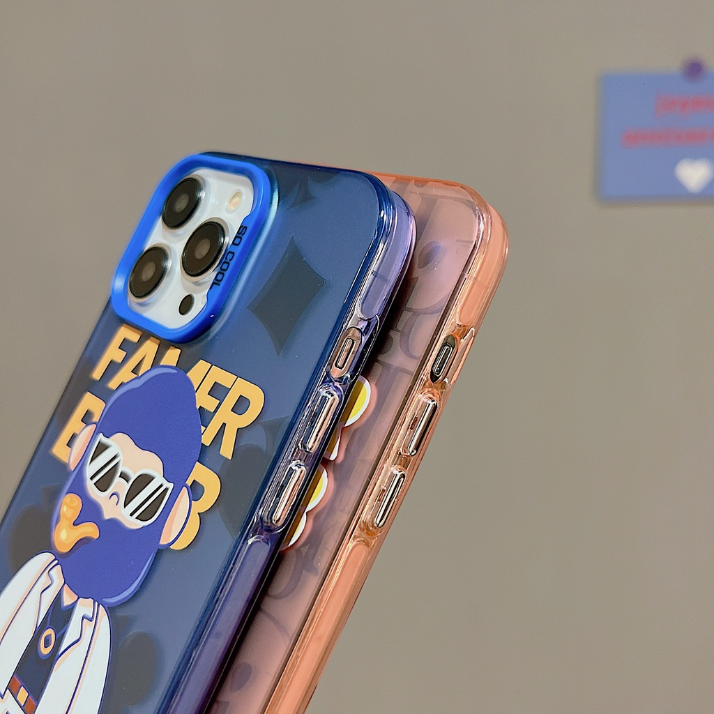 Ốp Điện Thoại TPU Mềm Trong Suốt Chống Sốc Họa Tiết Thời Trang Cho iPhone 11 13 12 14 PRO MAX