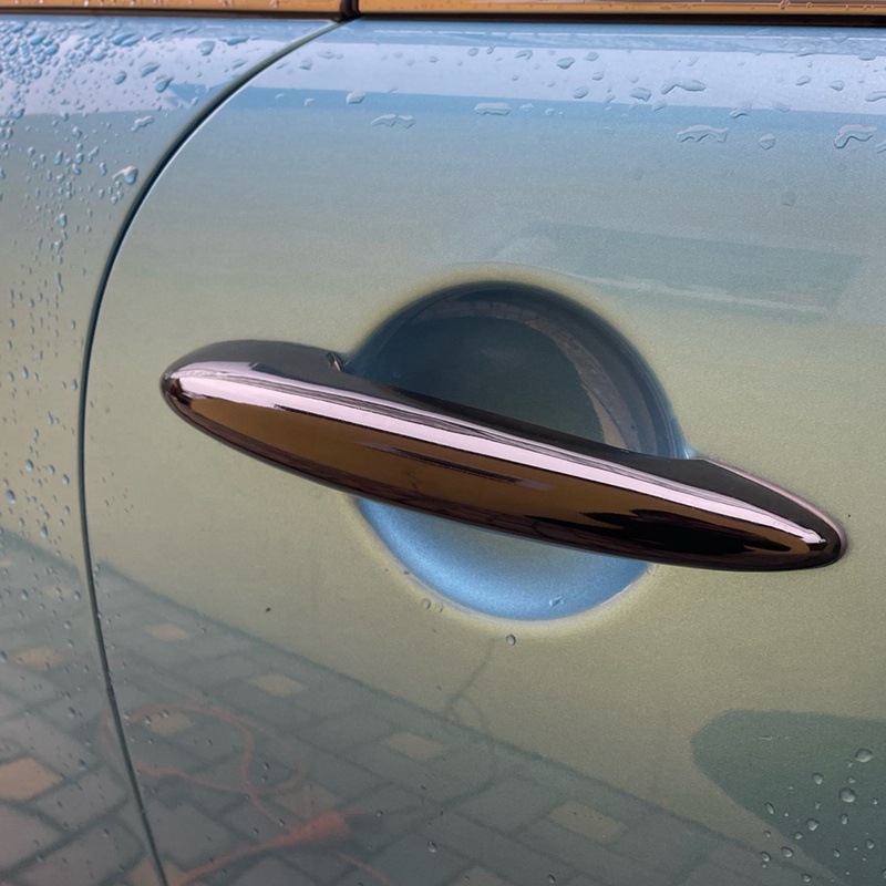 Nắp tay nắm cửa ngoài màu đen bóng cho BMW MINI Cooper R50 R52 R53 R55 R56 R57 R58 R59 R61