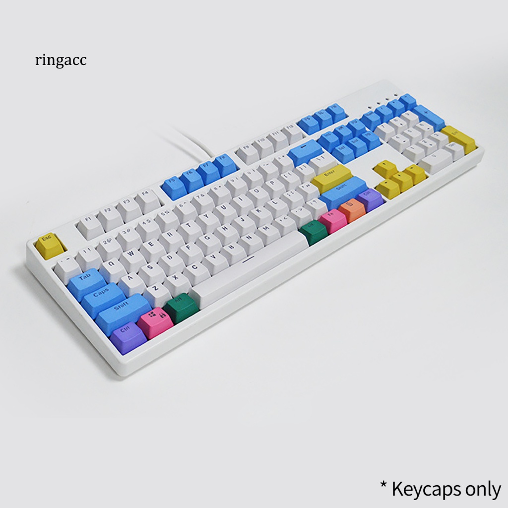 Bàn Phím OEM 104 Phím Chống Bụi Chống Mòn Thay Thế Màu Sắc Cầu Vồng Cho Văn Phòng