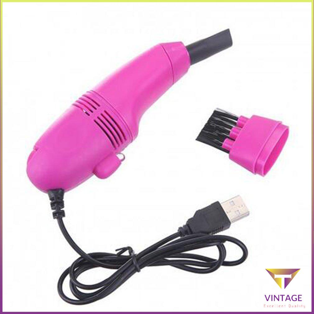 Máy Hút Bụi Usb Cho Pc Tính Laptop Bàn Phím Mini Chải Làm Sạch Chủ Văn Phòng [T/4]