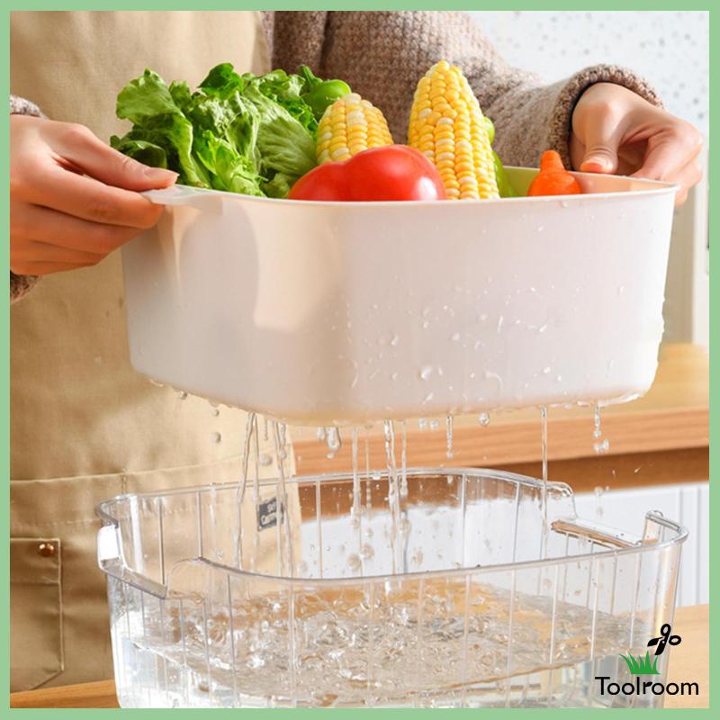 Bộ 3 Dụng Cụ Lọc Hai Lớp Màu Trắng Giúp Tiết Kiệm Không Gian Nhà Bếp