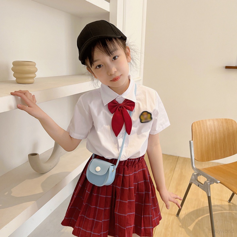 Túi Xách Tròn Nhỏ Đeo Chéo Vai Màu Trơn Có Dây Xích Đa Chức Năng Phong Cách Hàn Quốc Cho Bé Gái