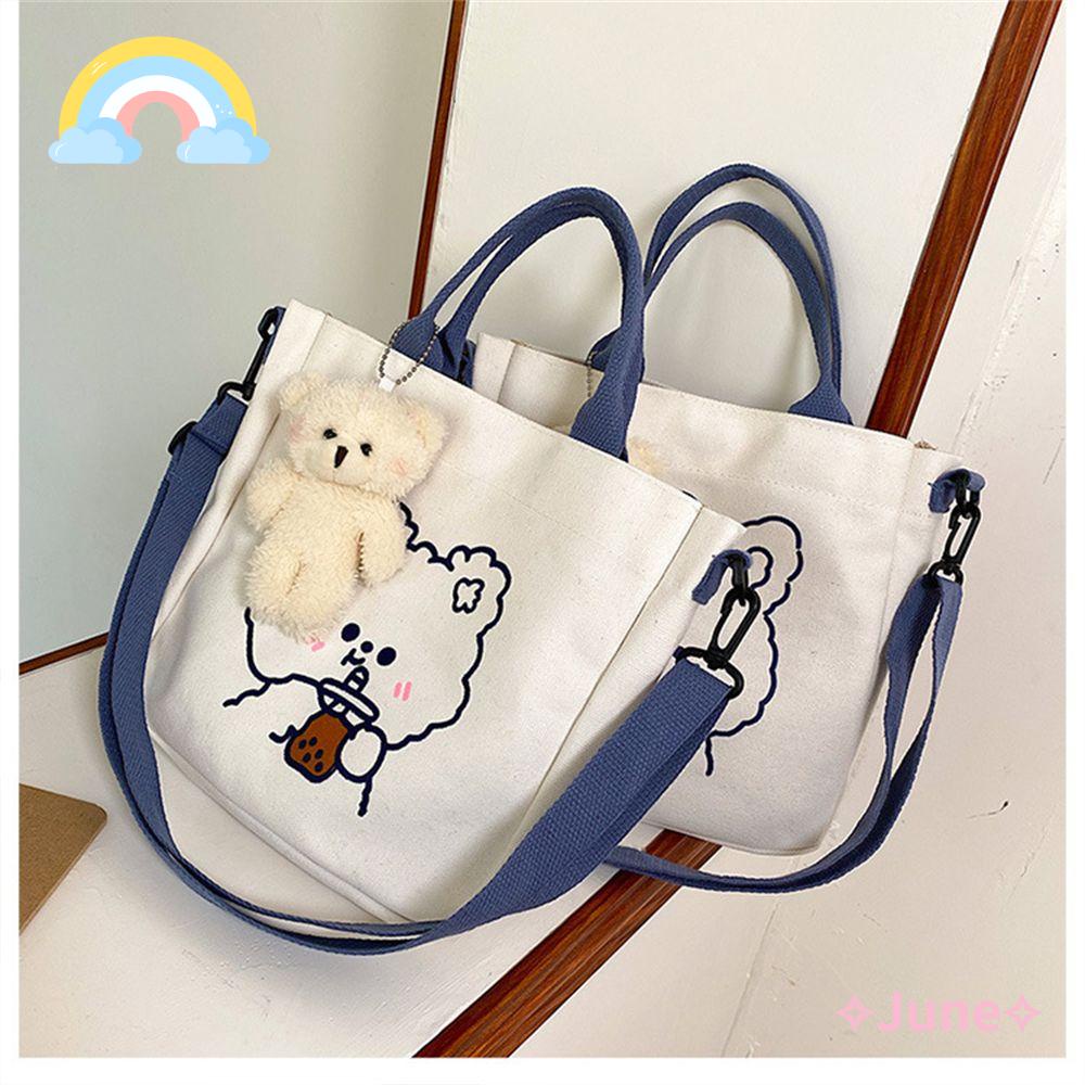 Túi Vải Canvas Đeo Vai Thời Trang Xinh Xắn Cho Nữ