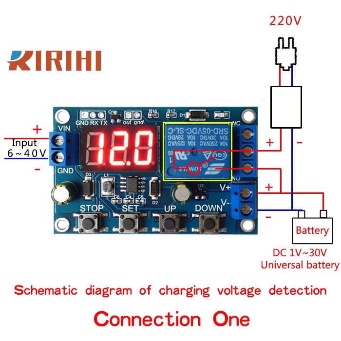 RIRIHI Mô-đun sạc pin và sạc pin màn hình led