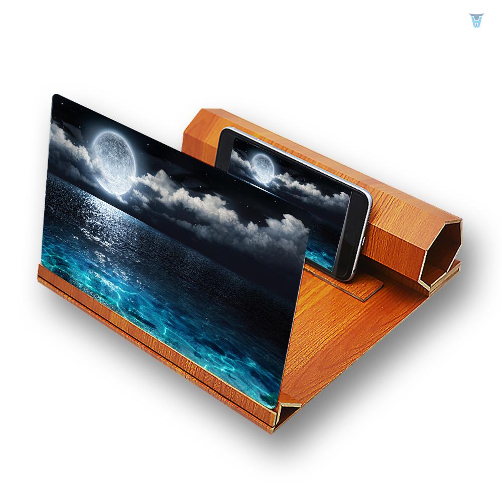 Giá Đỡ Phóng Đại Màn Hình Điện Thoại Bằng Gỗ Gọn Nhẹ 12in Đa Năng