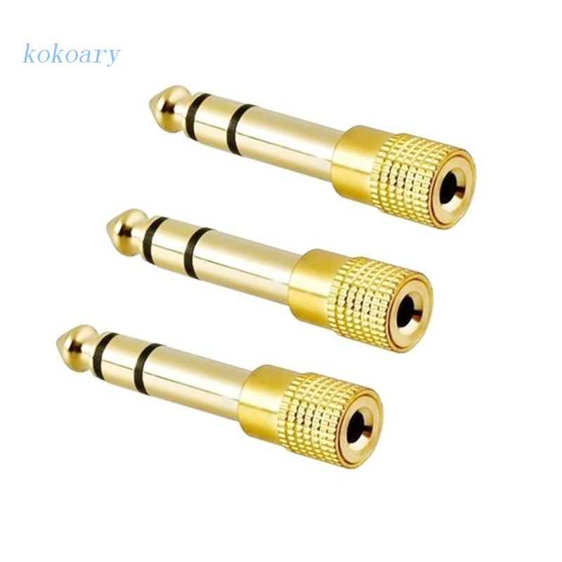 Đầu Nối Âm Thanh Mạ Vàng Từ Đầu Cắm 6.35mm / 0.25 inch Sang Ổ Cắm 3.5mm