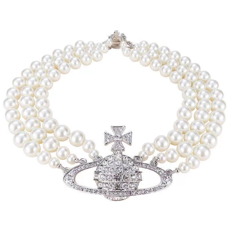 Vòng Cổ Choker Đính Đá Hình Hành Tinh Tinh Tinh Tế Thời Trang Cho Nữ