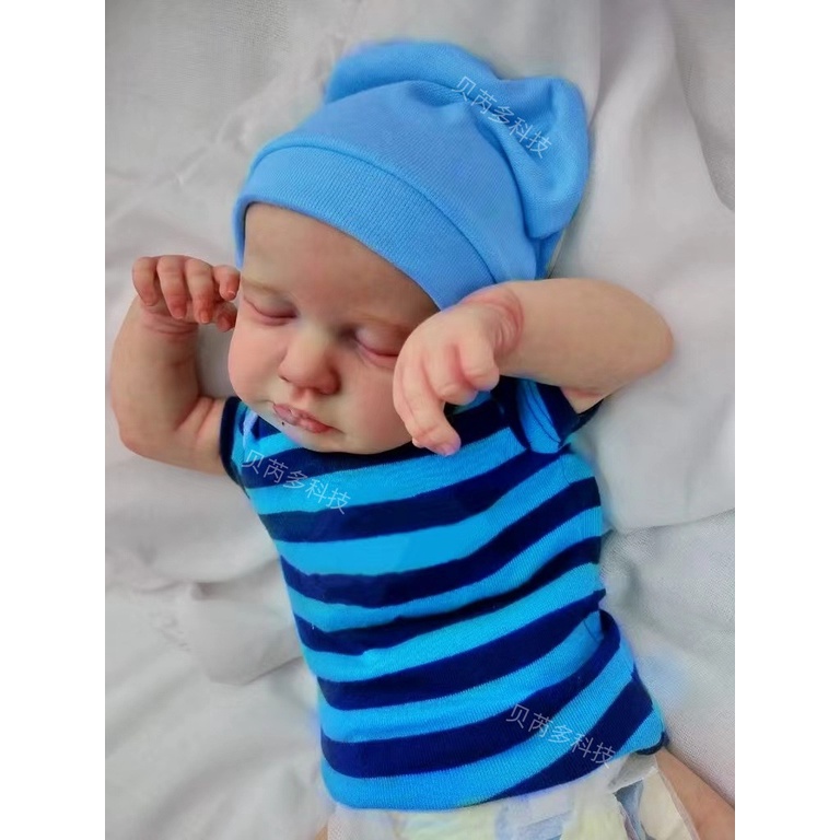 Búp Bê Em Bé Sơ Sinh 3D Bằng Silicon Mềm Mại Kích Thước 19inch LouLou49cm