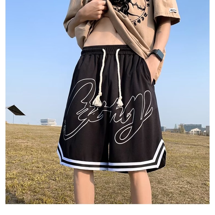 Quần ngắn ống rộng In Họa Tiết Thời Trang Mùa Hè Dành Cho Nam / Size M-5XL