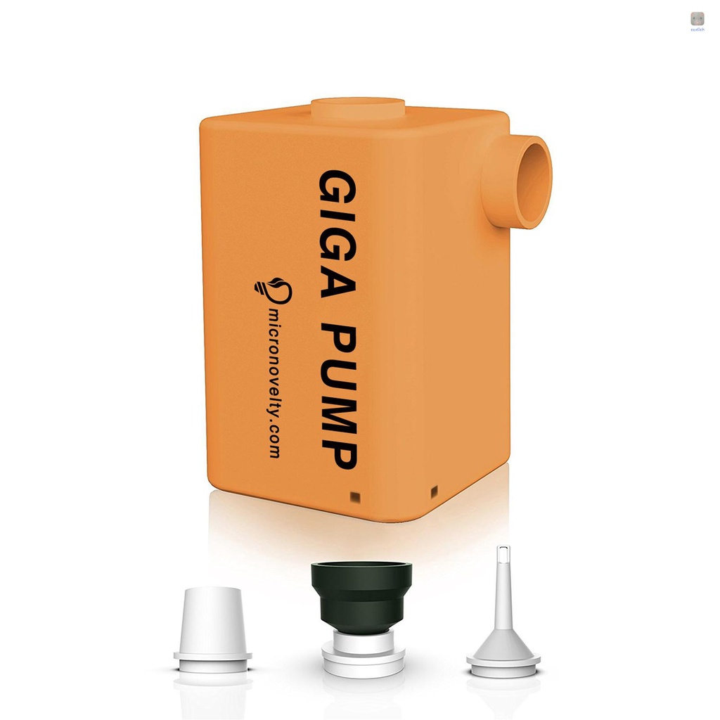 Máy Bơm Hơi Nén Khí 2 Trong 1 Sạc USB 1800PA Đa Năng Kèm 3 Đầu Phun Tiện Dụng