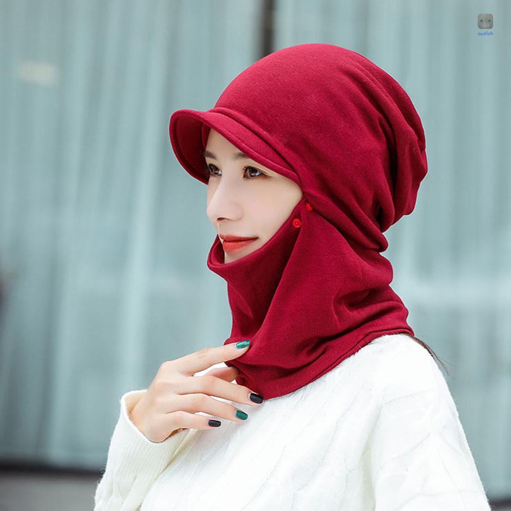 Mũ Trùm Đầu Giữ Ấm Đa Năng Thời Trang Mùa Đông Cho Nữ