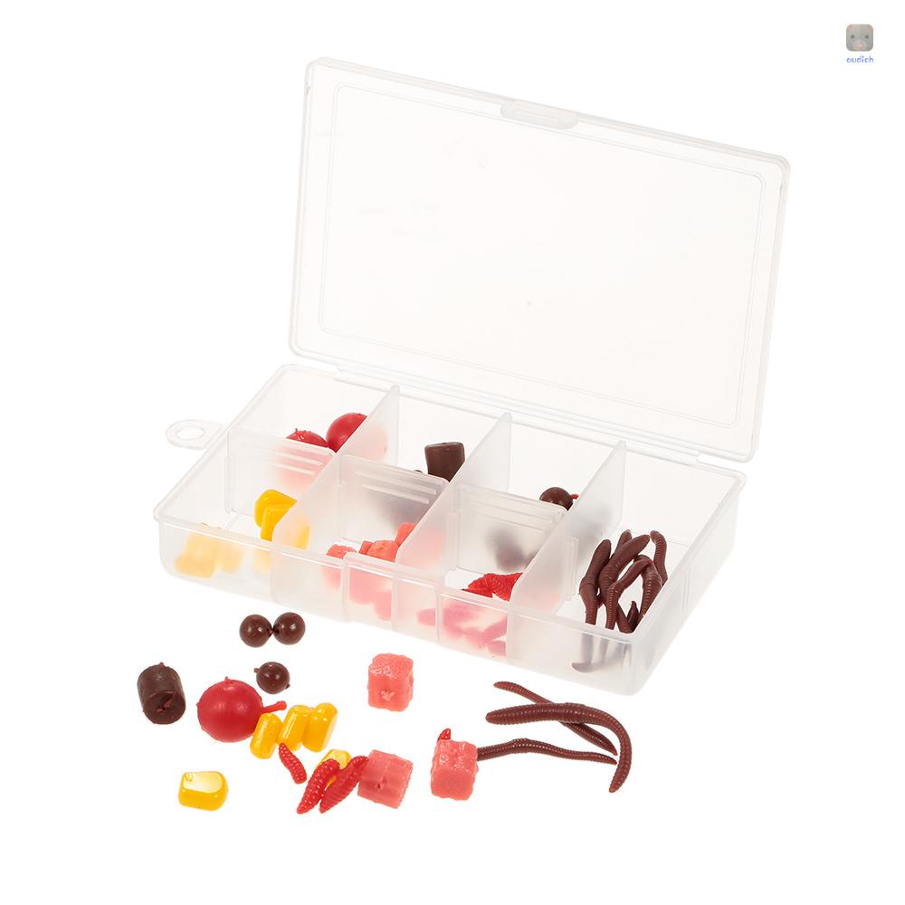 Bộ 73 Mồi Giun Giả Câu Cá Bằng Nhựa Mềm Có Mùi Thơm