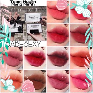 Son kem lì babe sexy hàng thanh lý màu đỏ nâu đỏ gach cam đất cam nude đỏ đất màu ngẫu nhiên