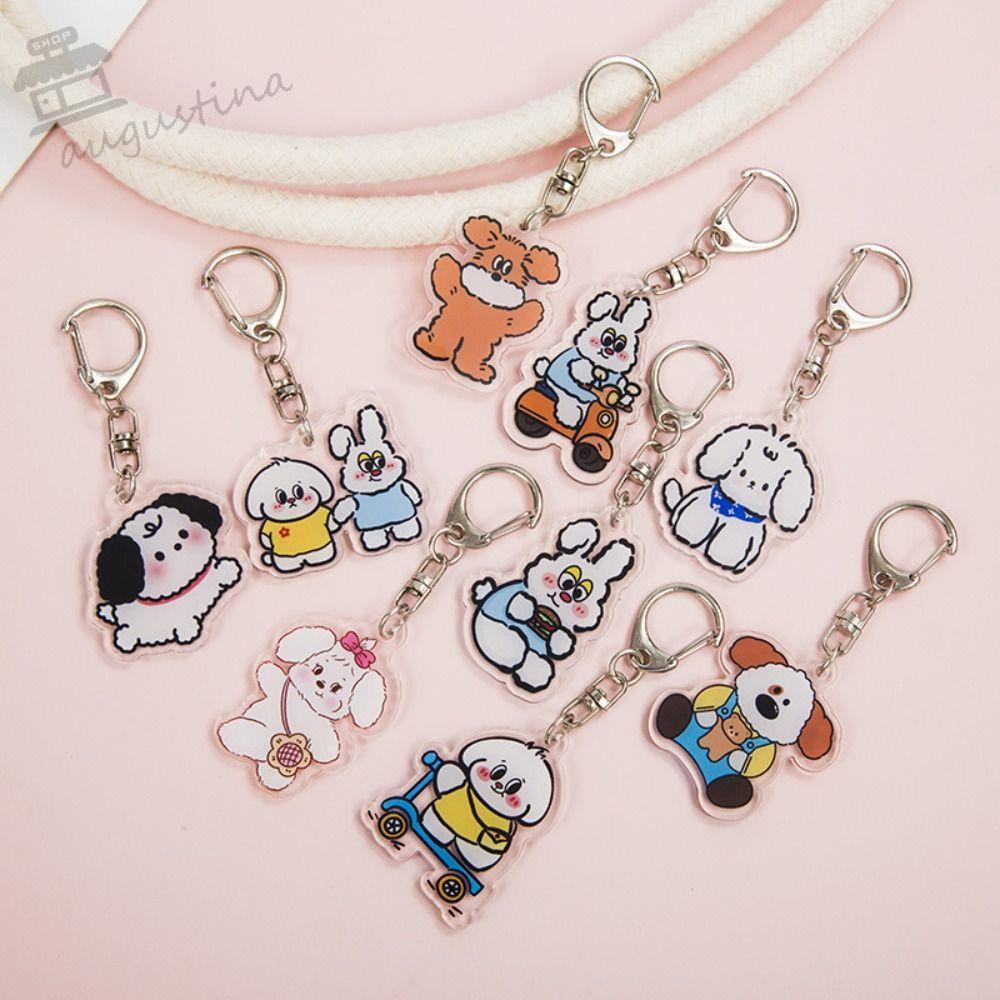 Móc Khóa Hình Cún AUGUSTINA Dễ Thương