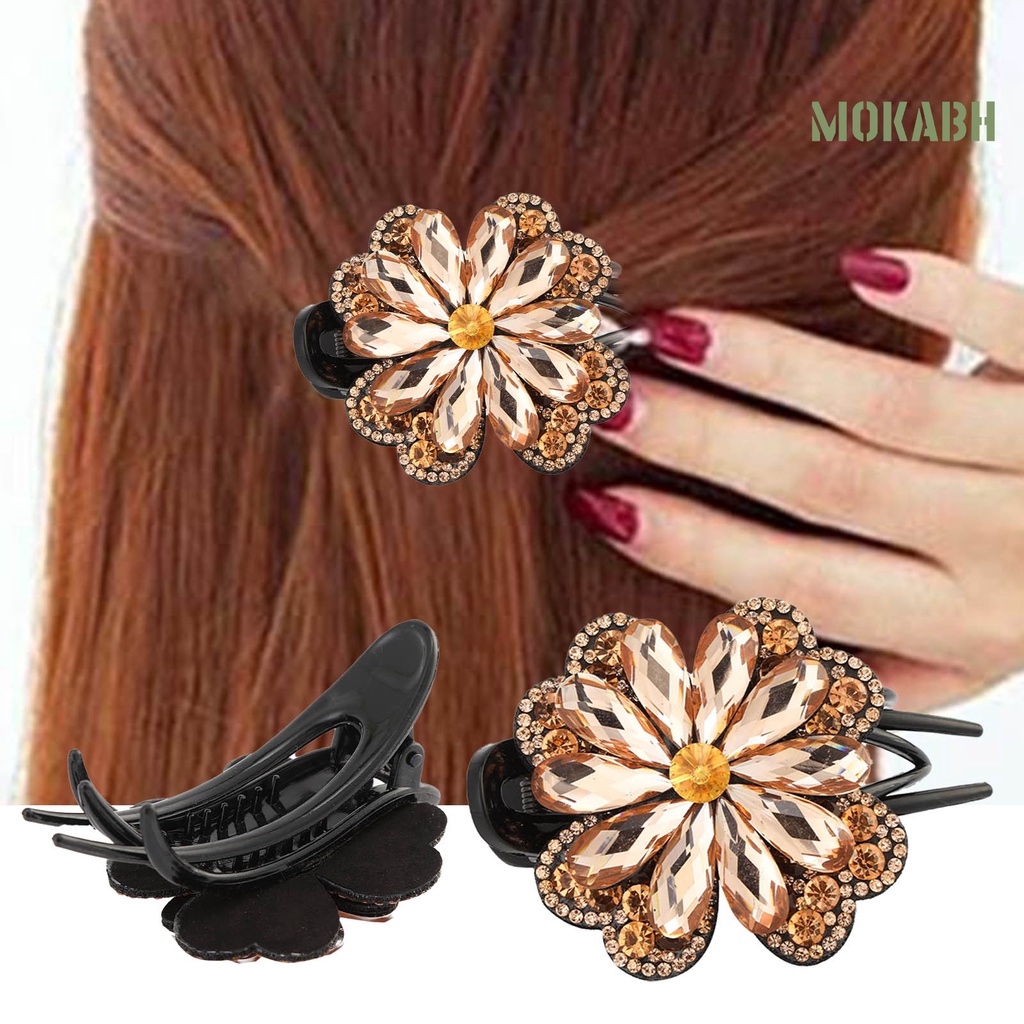 Kẹp Tóc Đính Đá Lấp Lánh Thời Trang Cho Nữ