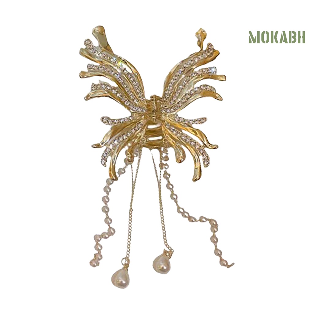 Kẹp Tóc Hình Bướm Đính Đá 3D Co Giãn Dành Cho Nữ