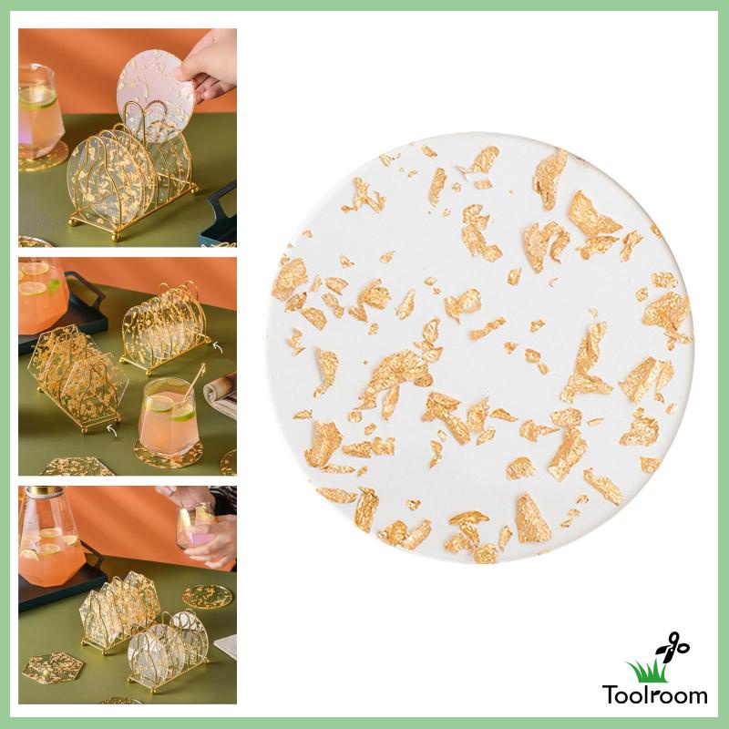 Đế Lót Cốc Bằng Acrylic Trong Suốt Tiện Dụng Cho Gia Đình / Văn Phòng