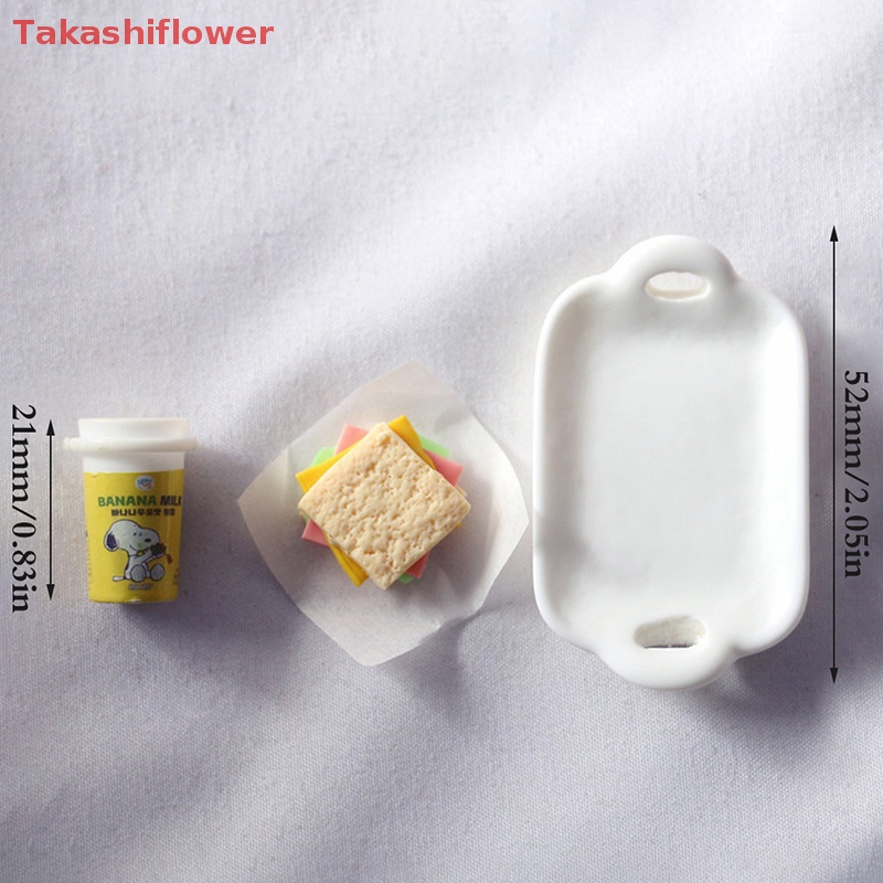 Mô Hình Bữa Sáng Thức Ăn Trang Trí Nhà Búp Bê