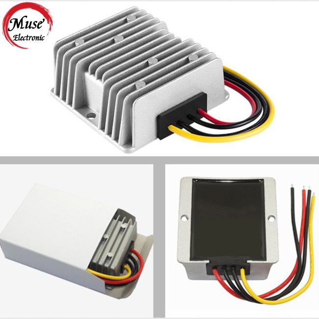 Bộ Điều Chỉnh Điện Áp Xe Hơi 48v Sang 12v10a Ip68 Bằng Hợp Kim Nhôm Chống Thấm Nước