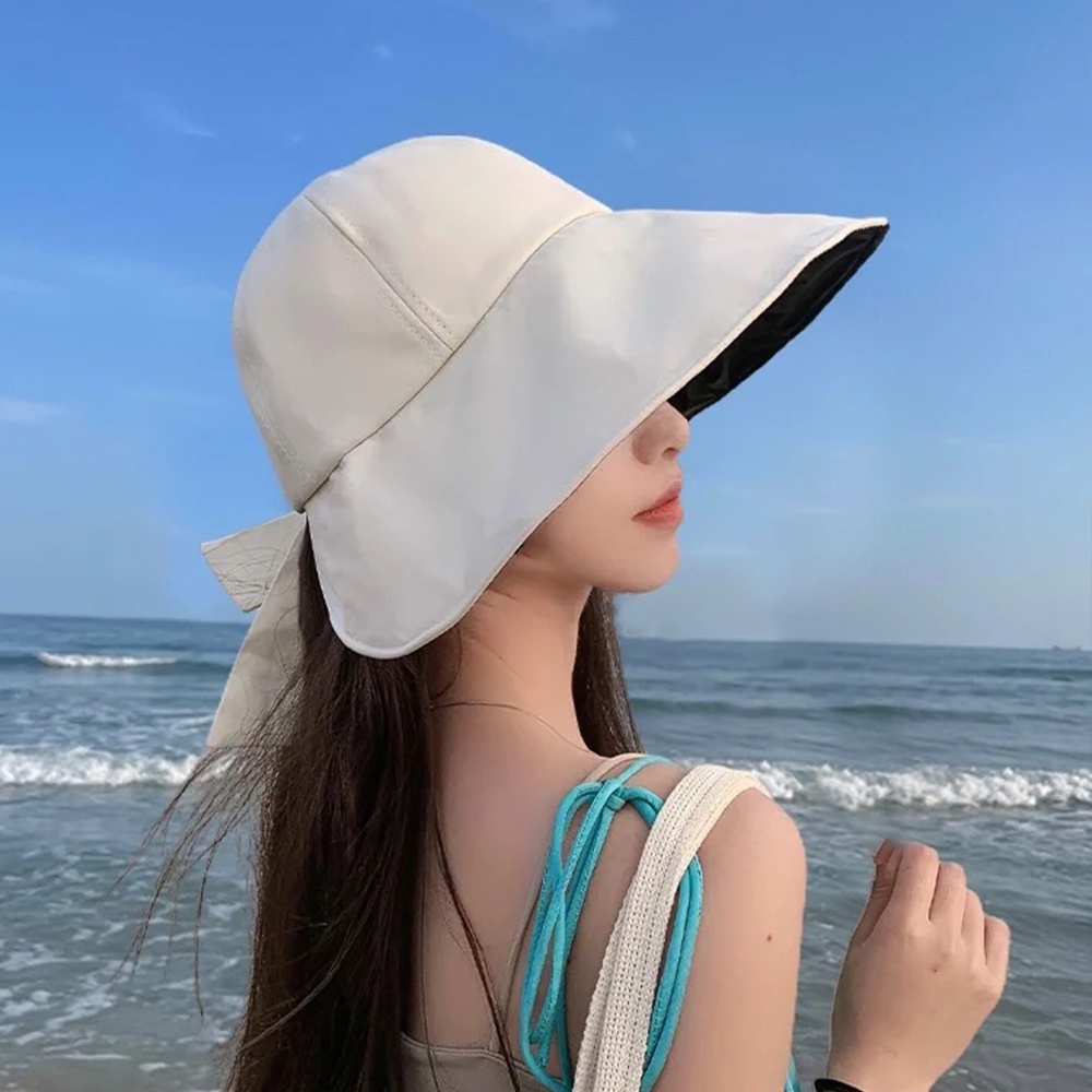 1 Mũ Rộng Vành Chống Nắng Chống Tia UV Có Thể Gấp Gọn Tiện Dụng Thời Trang Xuân Hè Phong Cách Hàn Quốc Cho Nam Và Nữ