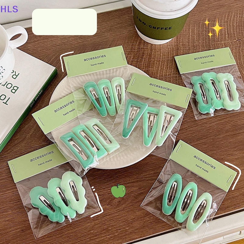 Set 3 Kẹp Tóc Màu Gradient Thời Trang Cho Nữ