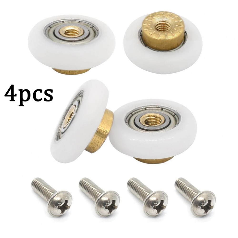 4 Con Lăn Cửa Nhà Tắm 20 / 23 / 25 / 27mm Mới