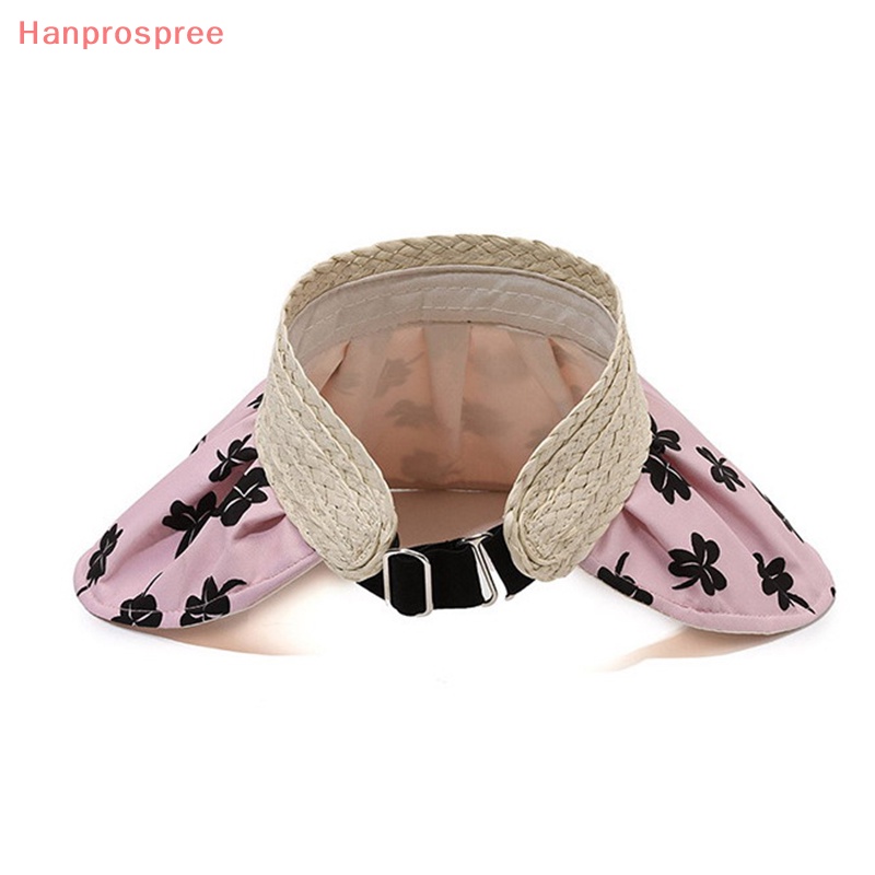 Hanprospree > Mũ Đi Biển Hở Chóp Có Thể Điều Chỉnh Vành Rộng Hình Cỏ Bốn Lá Hợp Thời Trang Mùa Hè Cho Nữ