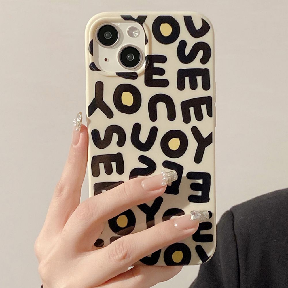 Ốp Điện Thoại TPU Mềm Chống Sốc Chống Bụi Bẩn In Chữ Tiếng Anh Cho IPhone 14 Pro Max 13 12 11 Pro Max XR XS 7 8 Plus