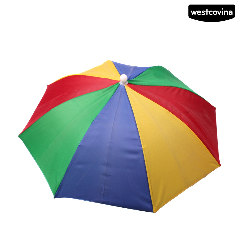 [COD]☁Mũ Dù Rộng Vành Bằng Nylon Chống Nước Màu Sáng