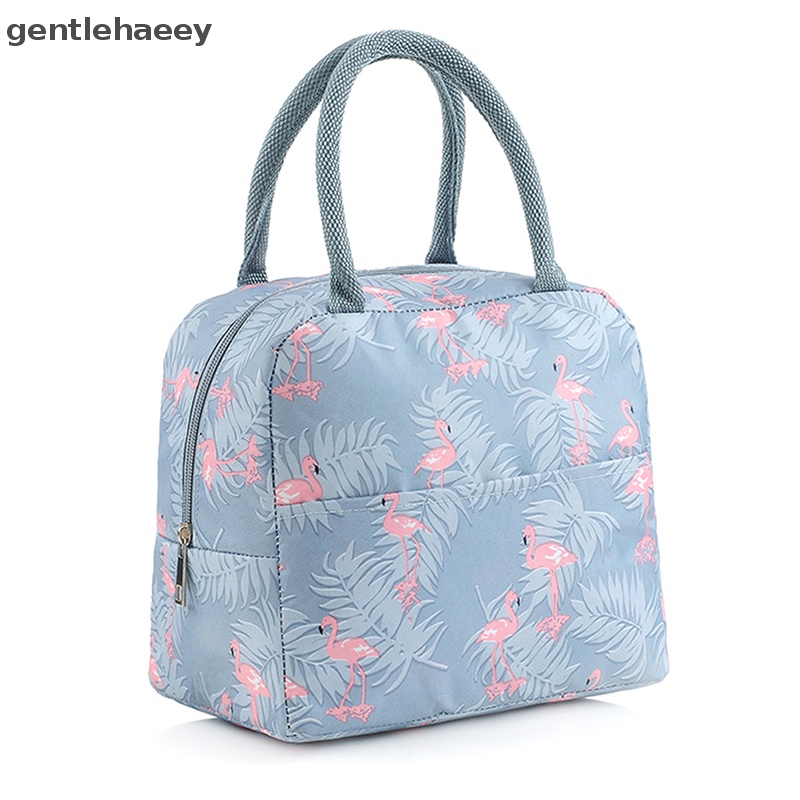 Túi Vải Canvas Cách Nhiệt Đựng Hộp Cơm Trưa Đa Năng Tiện Dụng Cho Nữ / Trẻ Em