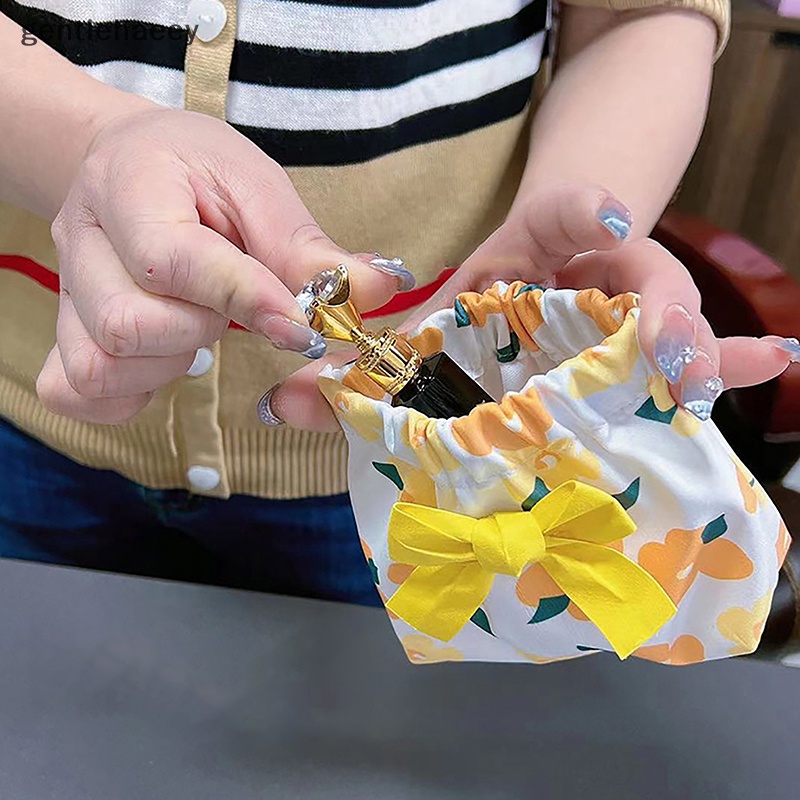 Gent Ins Túi Đựng Mỹ Phẩm Thẻ Tai Nghe Thẻ Son Môi Tự Động Đóng Sắp Trang Sức Đi Du Lịch EN