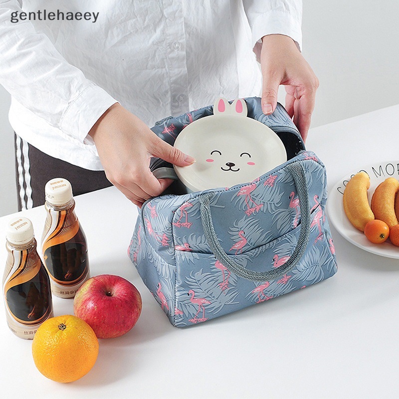 Túi Vải Canvas Cách Nhiệt Đựng Hộp Cơm Trưa Đa Năng Tiện Dụng Cho Nữ / Trẻ Em