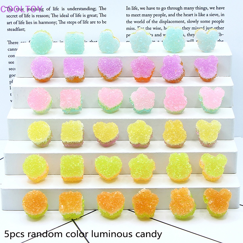 Cooltoy Bộ 5 Đồ trang trí Đường Mini Phát Quang Trang Trí Xe Hơi