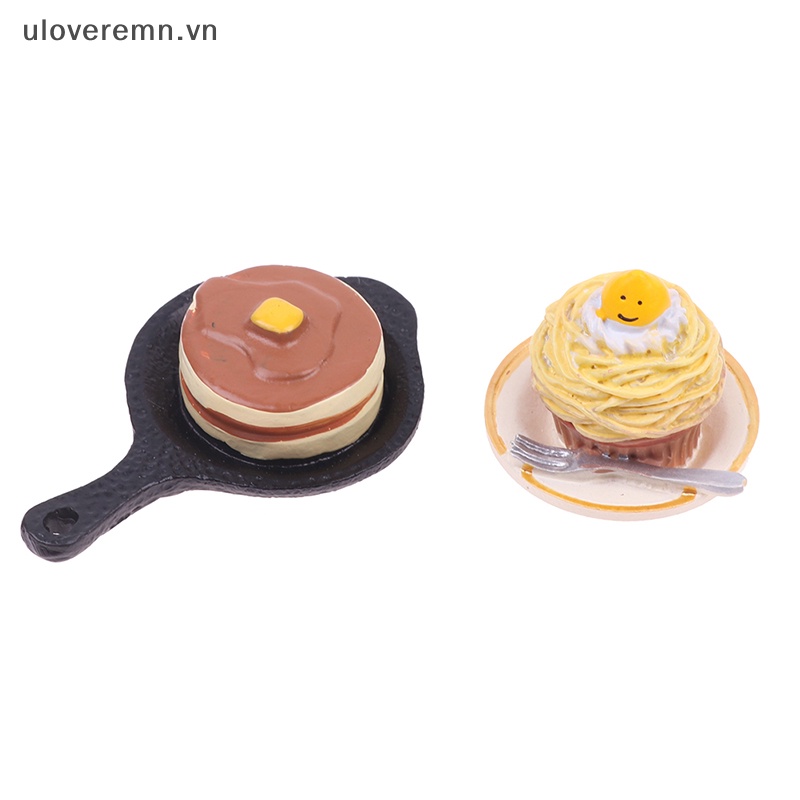 Uloveremn 1 Khay Đựng Bánh / Cà Phê mini Trang Trí Nhà Búp Bê