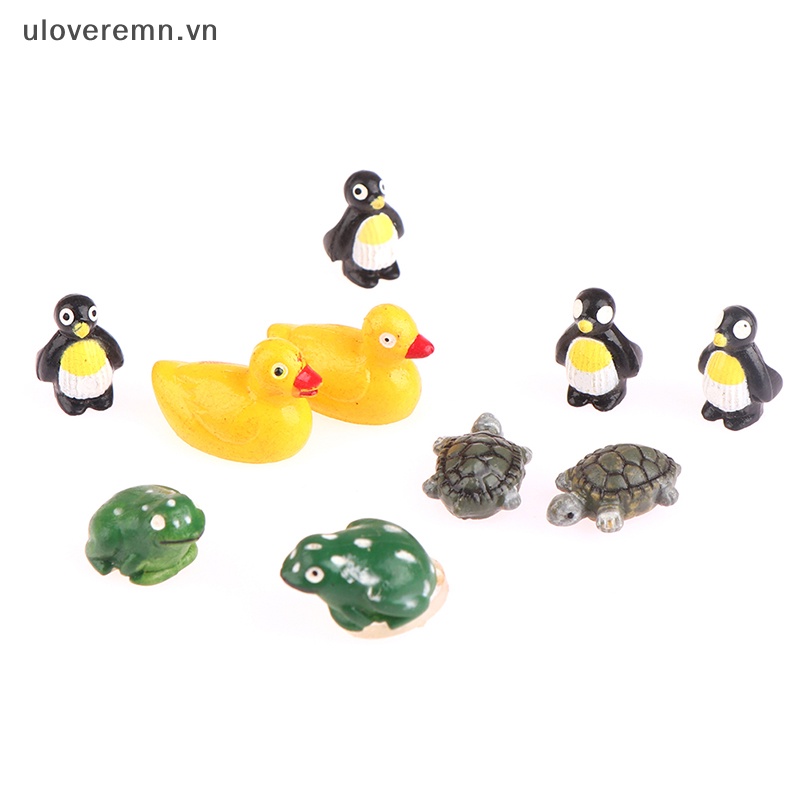 Set 10 Tượng Rùa Mini Bằng Nhựa Dễ Thương Dùng Để Trang Trí