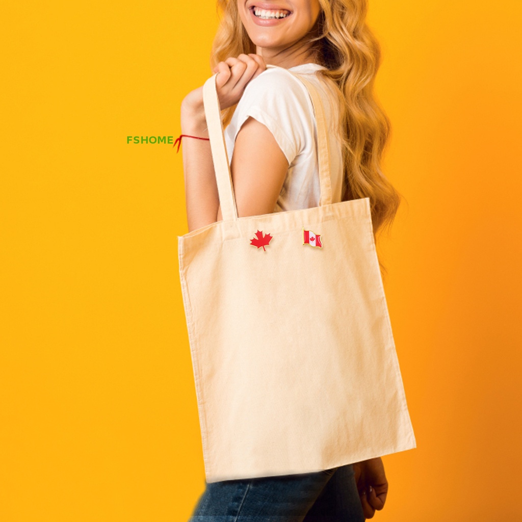 Fshome Set 30 Ghim Cài Áo Hình Lá Phong Màu Đỏ Trang Trí Ngày Canada Mới