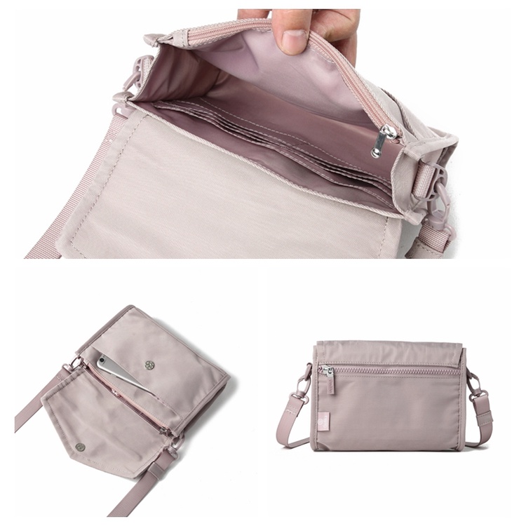 Túi Đeo Chéo Hình Vuông Nhỏ Bằng Nylon Chống Trơn Thời Trang Phương Tây Mới 2020