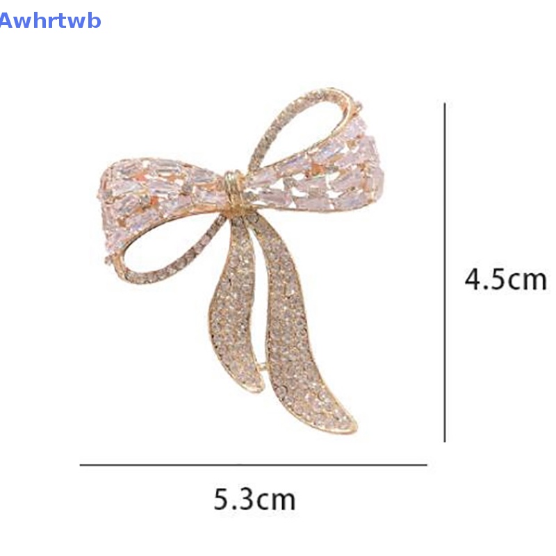 Ghim Cài Áo Hình Nơ Đính Đá Chống Ánh Sáng Thời Trang Cho Nữ Mới