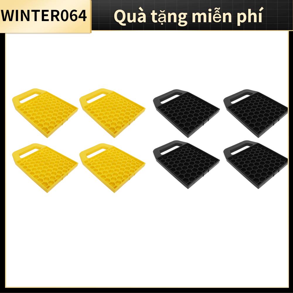 Winter064 4 RV Jack Miếng Lót Chống Chìm Trơn Trượt Thời Tiết San Bằng Khối Cho Người Cắm Trại Đoàn Xe Kéo
