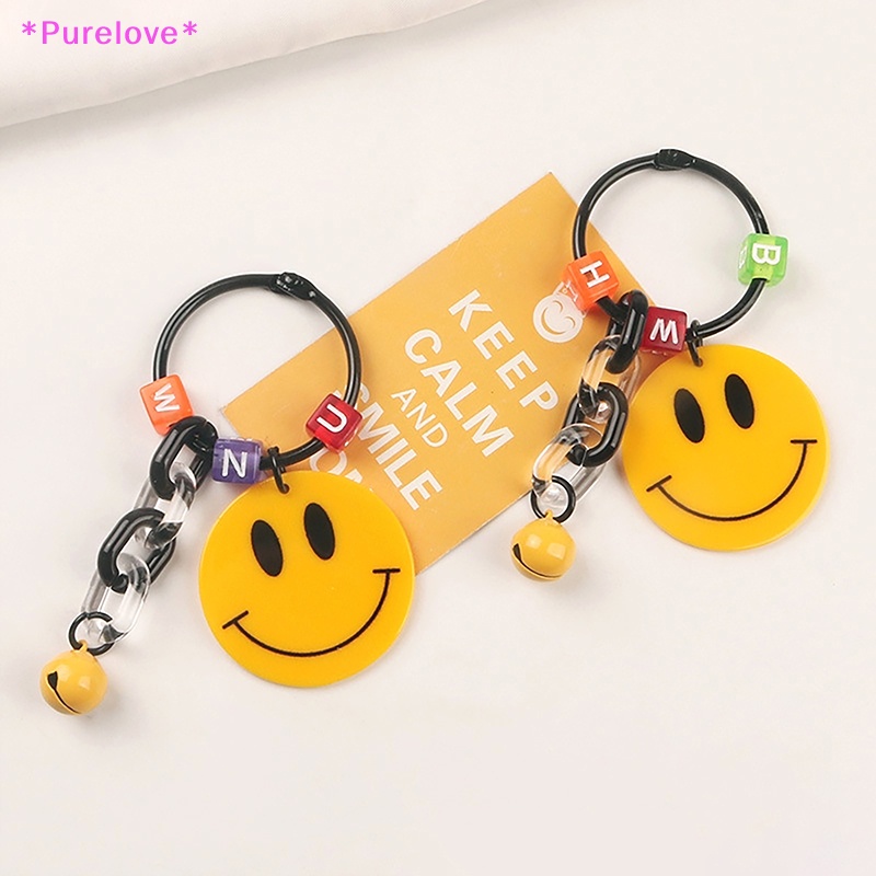 Móc Khóa Hình Mặt Cười Dễ Thương Trang Trí Ba Lô / Túi Xách Mới