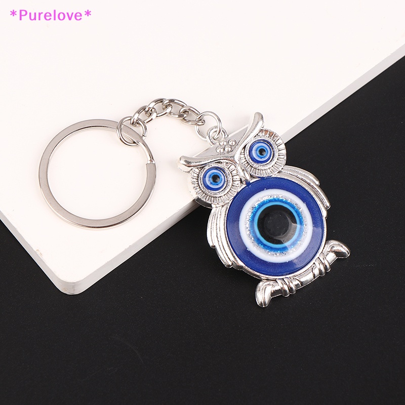 Móc Khóa Hình Cú May Mắn Mắt Quỷ Xanh Thổ Nhĩ Kỳ Thời Trang Mới